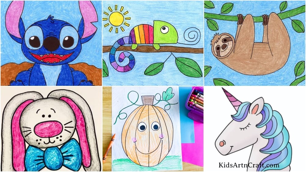 Easy Drawing Activities For Kids - Kids Art & Craft