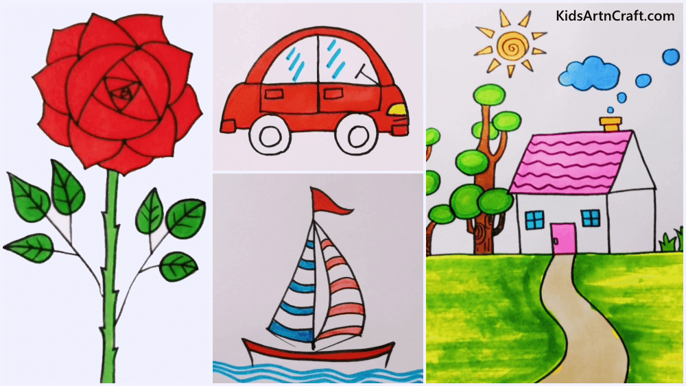 Easy Drawings & Painting Ideas for Kids