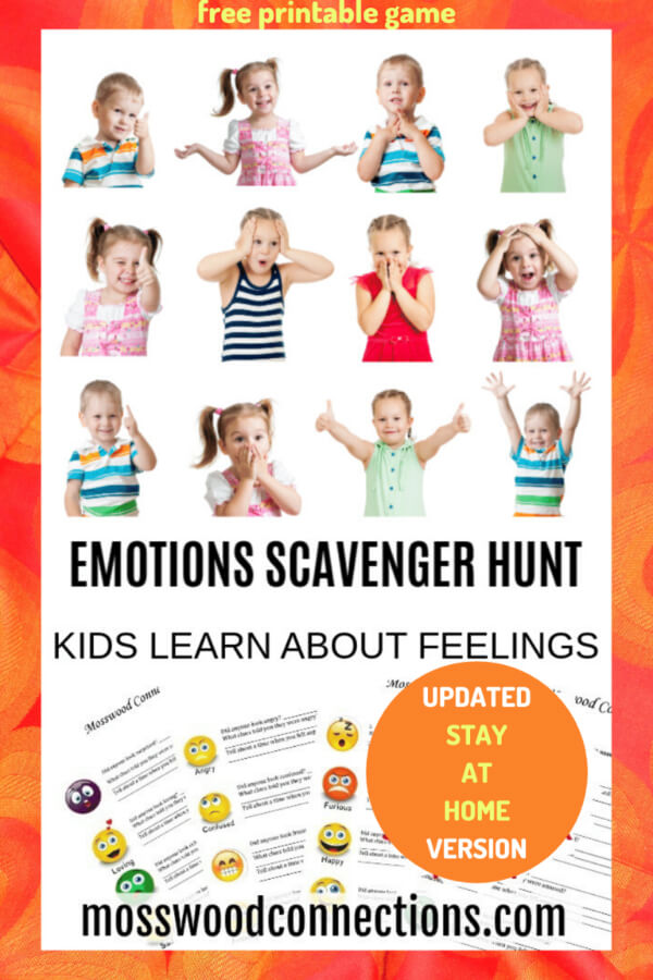 Easy Emotions Scavenger Hunt Game For Kids