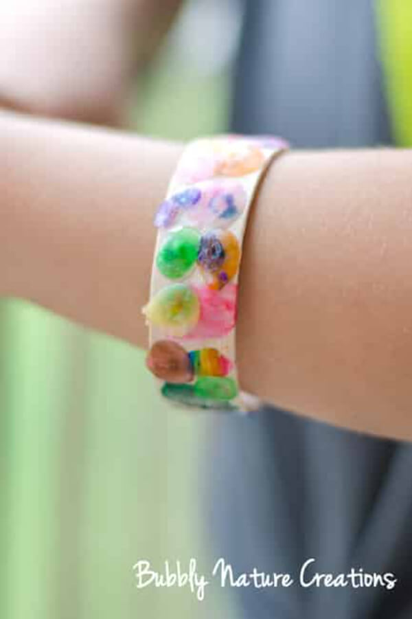 Easy Glue Jewel Bracelets For Kids  Easy Crafts with Sprinkles for Kids