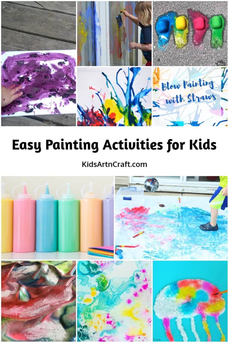 Easy Painting Activities for Kids - Kids Art & Craft