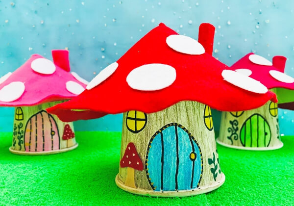 DIY Fairy House Ideas for Kids Easy Paper Cup Fairy House For Toddlers
