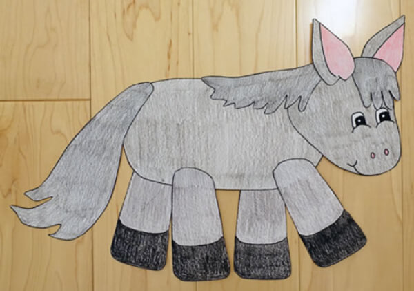 Donkey Crafts & Activities for Kids Easy Donkey Paper Craft