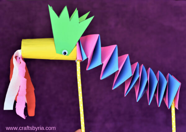 Dragon Crafts & Activities for Kids Easy Paper Dragon Puppet Craft For Kids