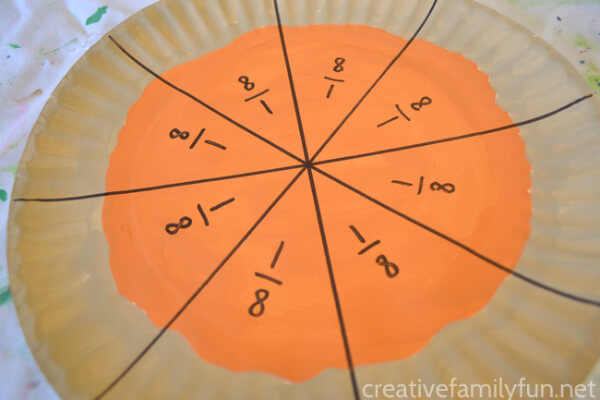 Easy Pumpkin Pie Fractions Activity For Toddlers Pumpkin Math Activities for Kids