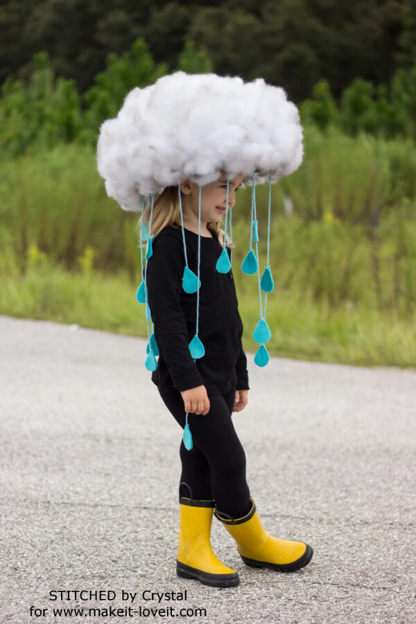 DIY Halloween Costumes for Kids Easy Rain Cloud Halloween Costume