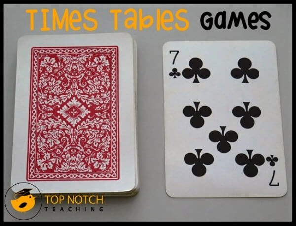 Easy Time Table Games For Kids Math Card Games for Kids