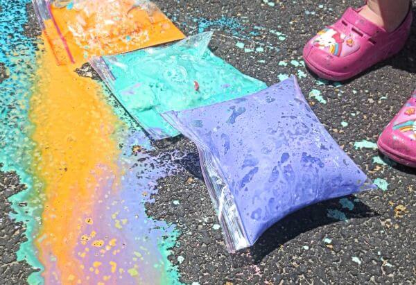 Exploding Paint Bags Art Activities For Kindergarten
