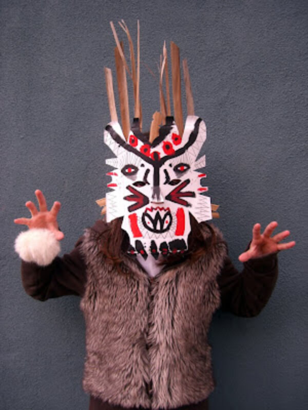 Face Mask Animal Craft Idea For Kids
