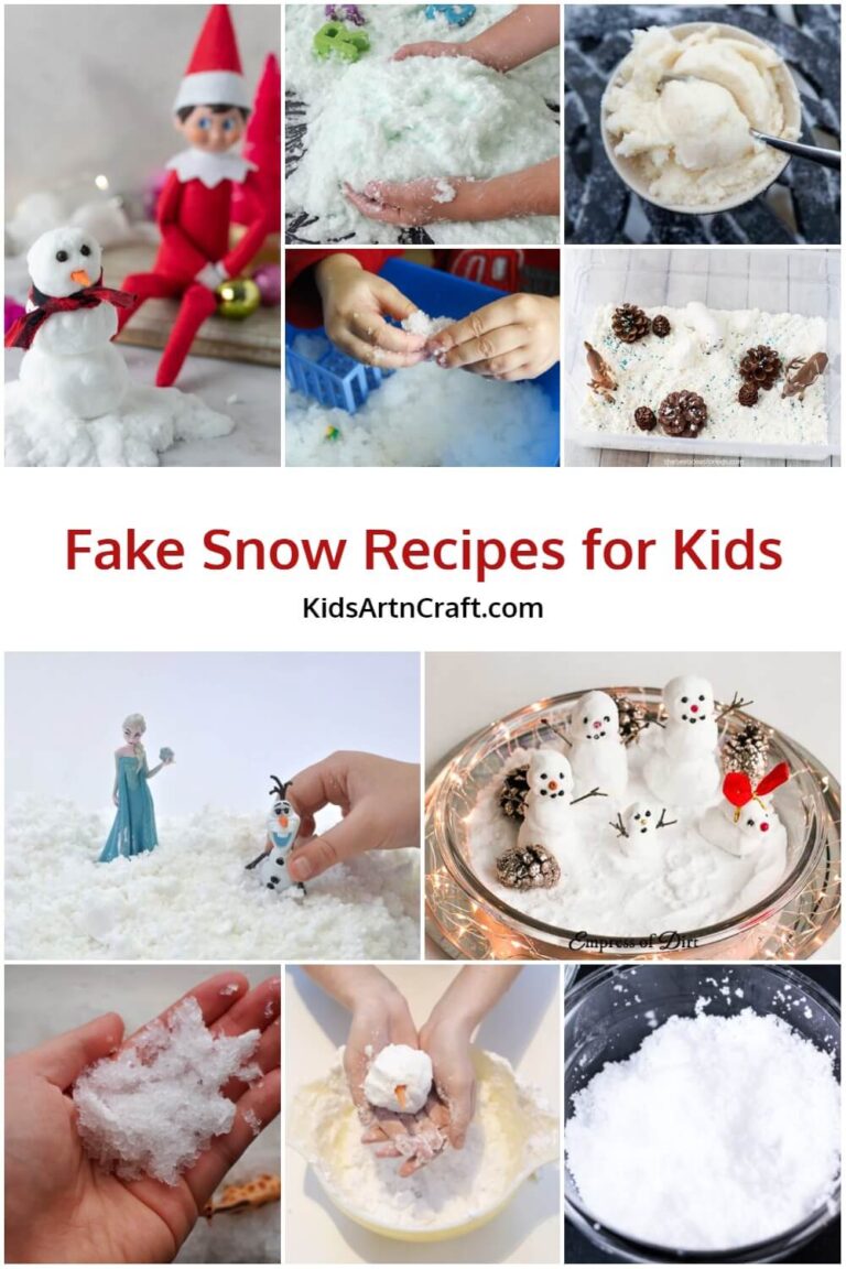 Fake Snow Recipes for Kids Kids Art & Craft