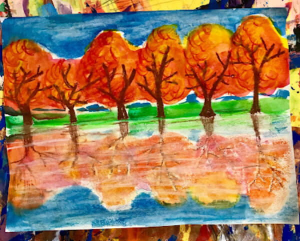 Fall Reflections Art Ideas for 7th Grade