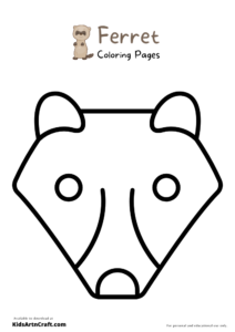 Ferret Coloring Pages For Kids – Free Printables - Kids Art &amp; Craft