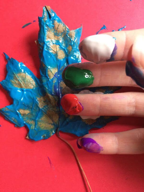 Finger Paint Fall Art For Kids