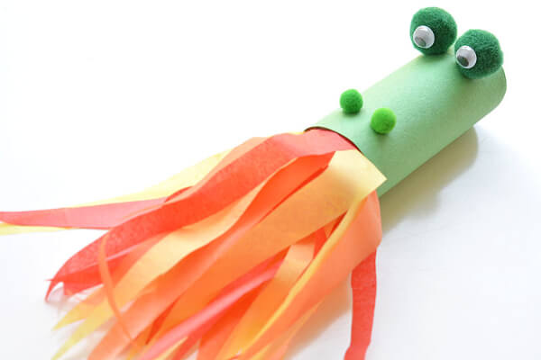 Easy Fire Breathing Dragon Craft With Cardboard Tube For Kids