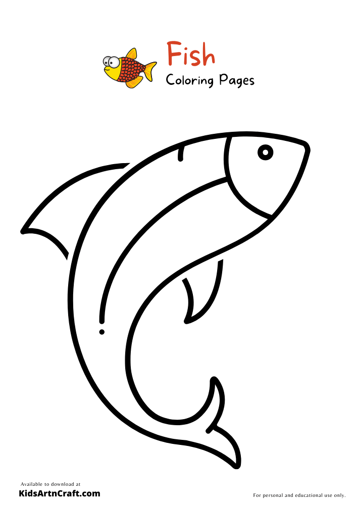 Fish Coloring Pages for Kids - Free Printables