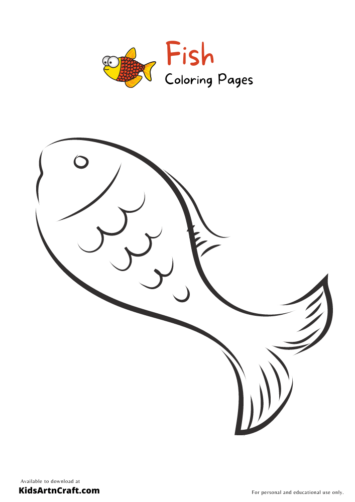 Fish Coloring Pages for Kids - Free Printables
