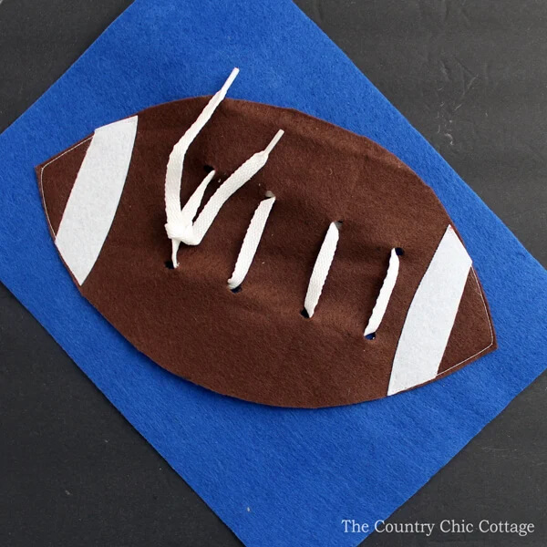 Football Book Page Felt Craft For Kids  Football Crafts & Activities for Kids