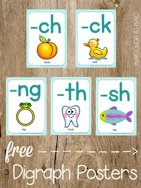 Free Diagraph Poster Idea For Kids Fun Ways to Teach Phonics