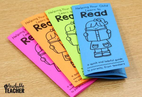 Free Reading Tips Brochure Gift To Parents From Teachers