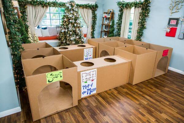 Fun DIY Cardboard Maze Craft For Kids Creative Things To Do At Home With Cardboard
