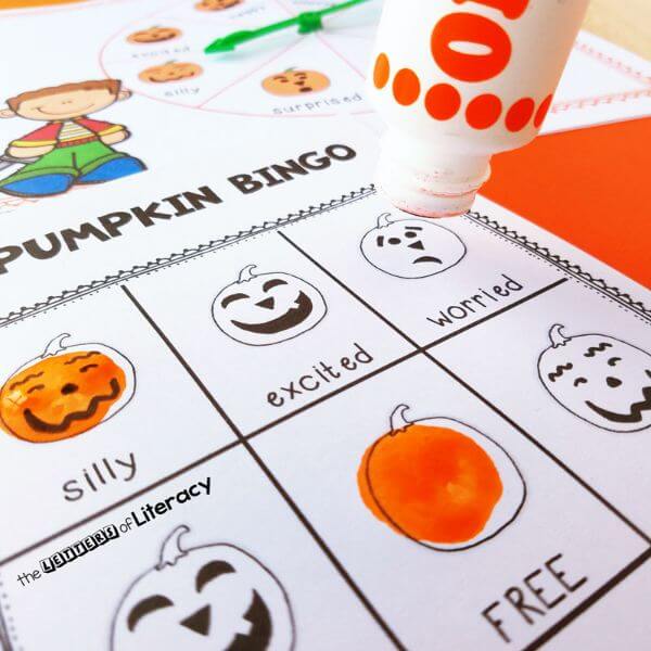 Halloween Crafts, Activities, & Games for School Fun Pumpkin Bingo Activity For Kids 