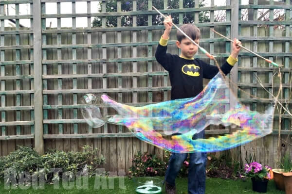 Giant Bubble Wands Art Project For Kids