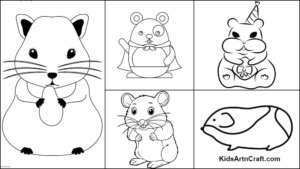 Hamster Coloring Pages For Kids – Free Printables - Kids Art &amp; Craft