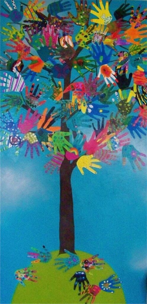 Hand Tree Artwork Project For 4th Grade