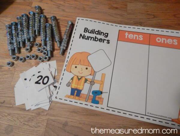 Hands-on Place Value Activity Using Nuts & Bolts