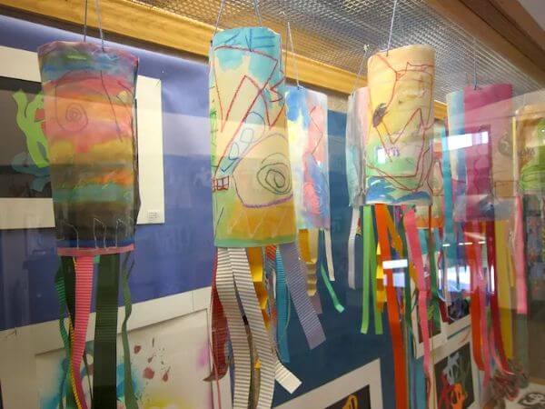 Hanging Windsocks Art Project For Kindergarten