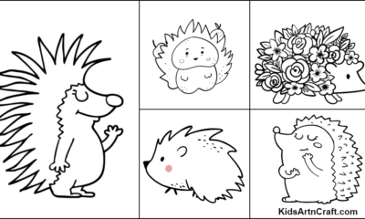 Hedgehog Coloring Pages For Kids – Free Printables
