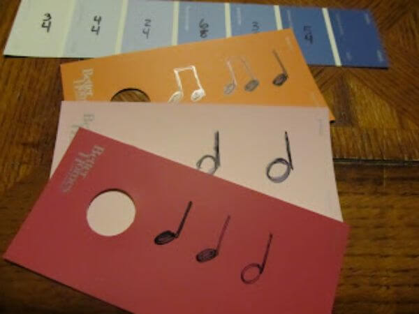 Own Musical Paint Chips Activity For Kids