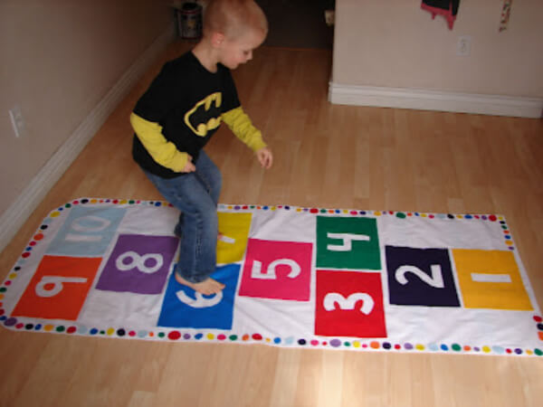 Hopscotch Mat: Fun Activity For Preschoolers