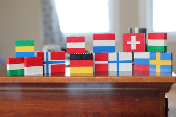 How To Build Flag With Lego For Kids