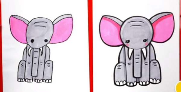 How to Draw An Elephant Idea For Kids Easy Drawing Activities For Kids