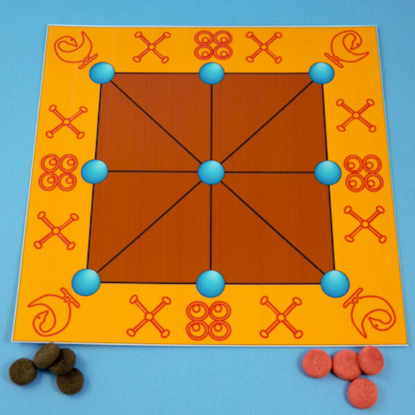 Traditional African Crafts For Kids How To Make An Achi Game Board Craft