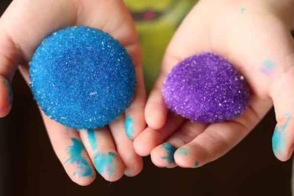 How To Make Colourful Crystallized Beach Rocks Nature Inspired Crafts and Activities