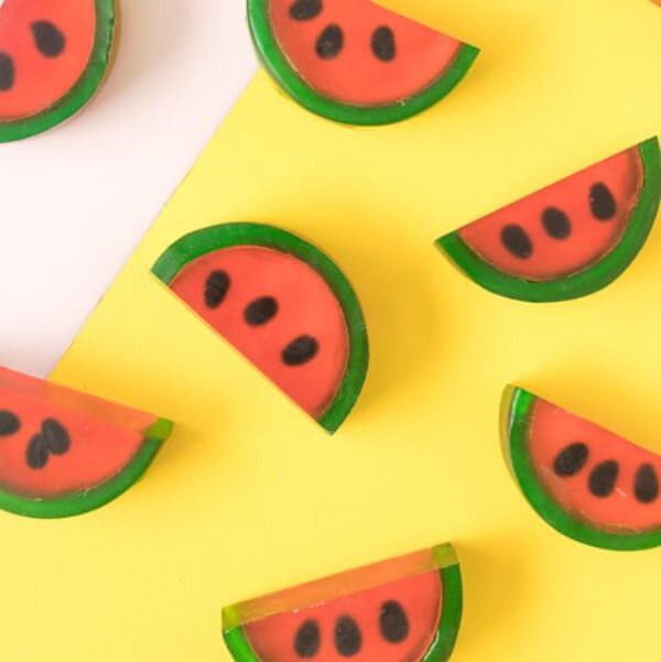 Summer Craft Ideas for Kids How To Make Watermelon Soaps