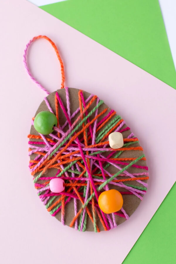 How To Make Wrapped Egg Craft For Kids