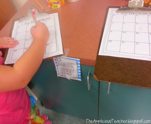 Division Activities for Kids Division I Spy Math Game For 2nd Grade  