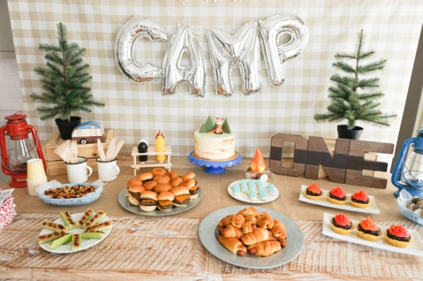  Indoor Camping Party Ideas Indoor Camping First Birthday Party Themed