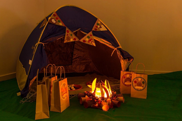  Indoor Camping Party Ideas Indoor Fake Bonfire Camp Birthday Party