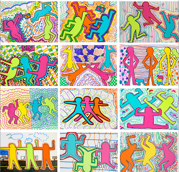 Art Projects for 5th Grade Keith Haring - Inspired Graphic Art Project For Grade 5