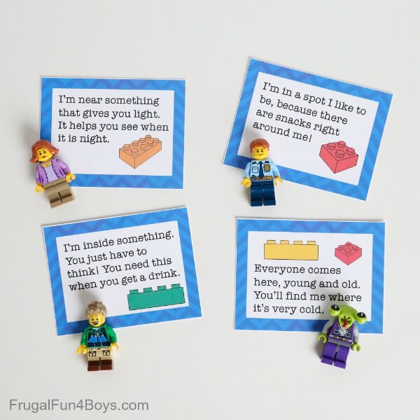 Lego Printable Clue Cards For Kids