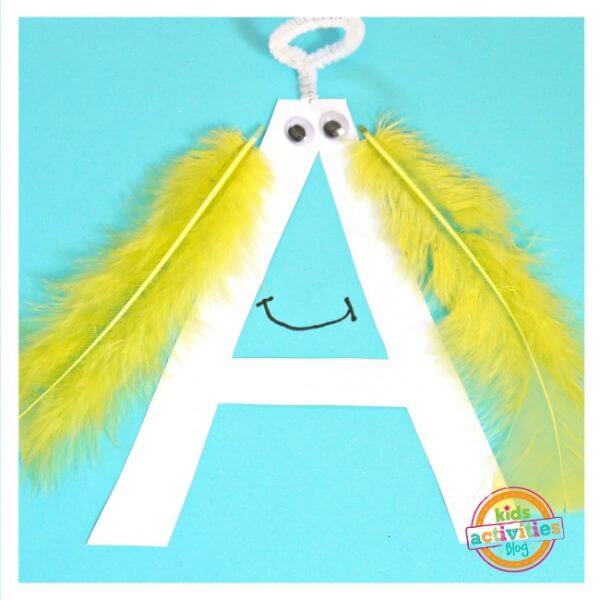 Letter 'A' Craft Activities For preschoolers Fun DIY Paint Stick Names Activity For Students