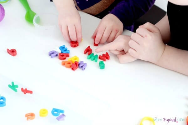 Ways to Teach Letter Recognition Letter Water Sensory Game For Kids