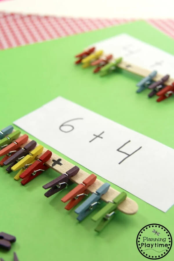 Math Activities With Wooden Sticks Popsicle Sticks Projects and Ideas for School