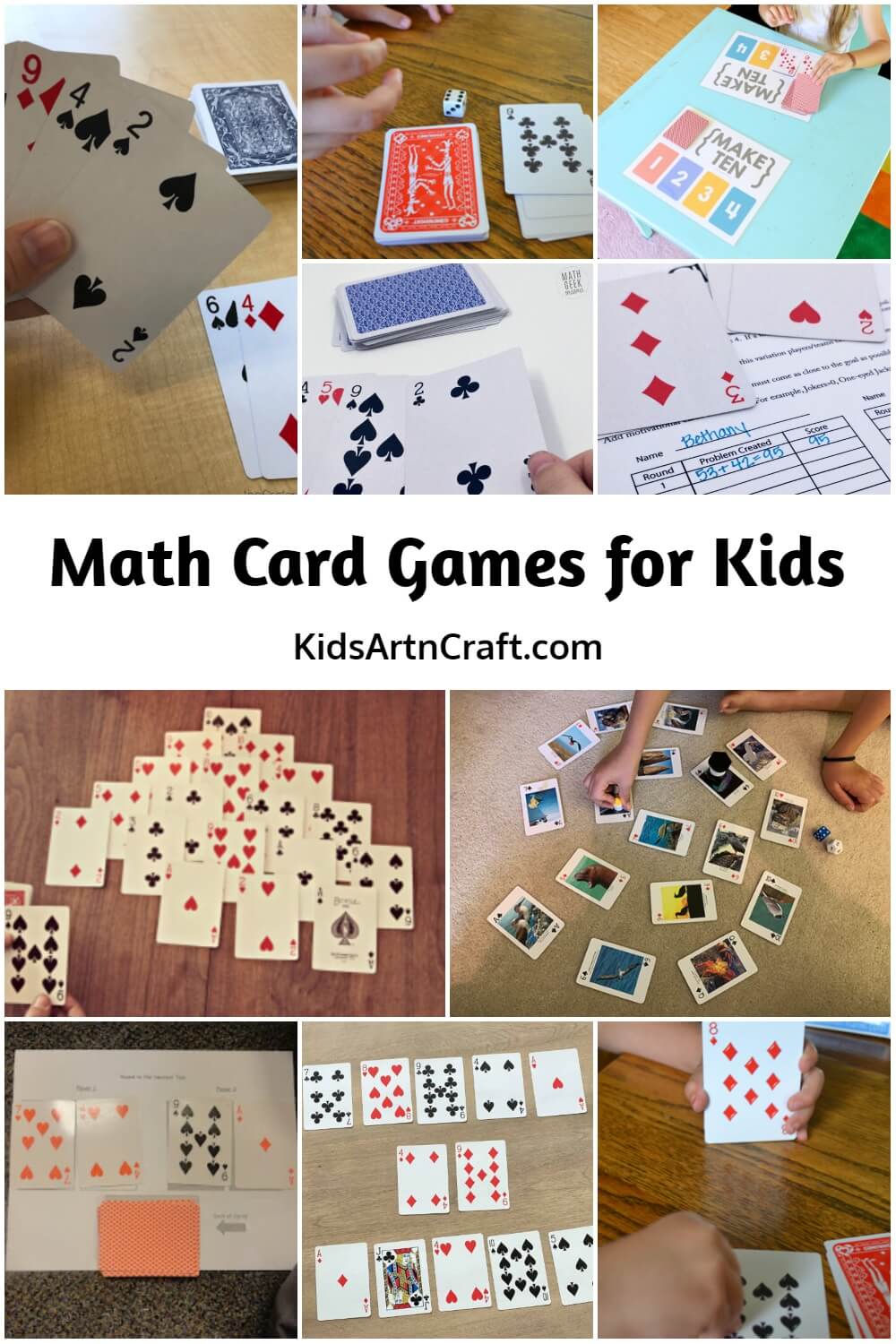 Math Card Games for Kids