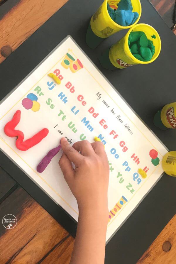 Name Recognition Playdough Mat learning Activities For Student
