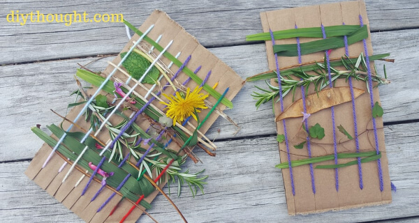 Easy Nature Crafts and Activities for Kids DIY Nature Weaving Craft For Kids 
